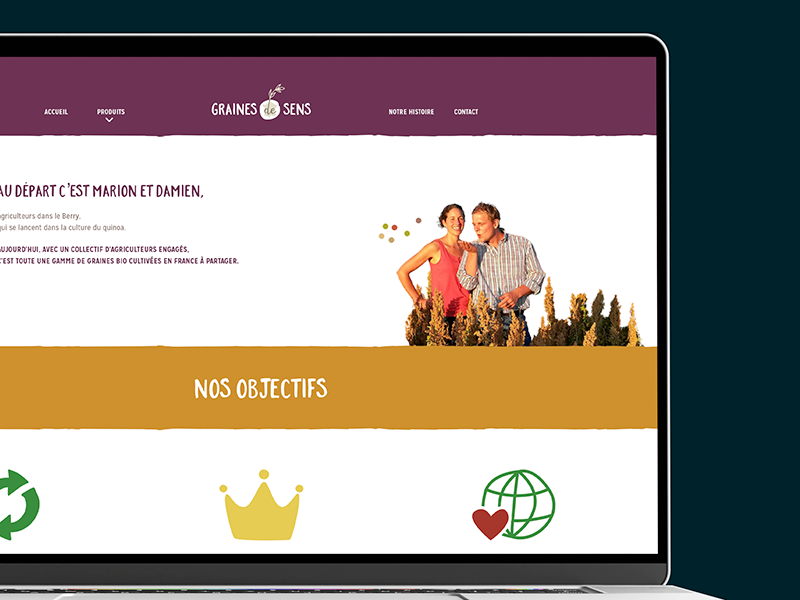 Conception site internet Famille Patacq