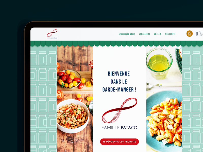 Conception site internet Famille Patacq